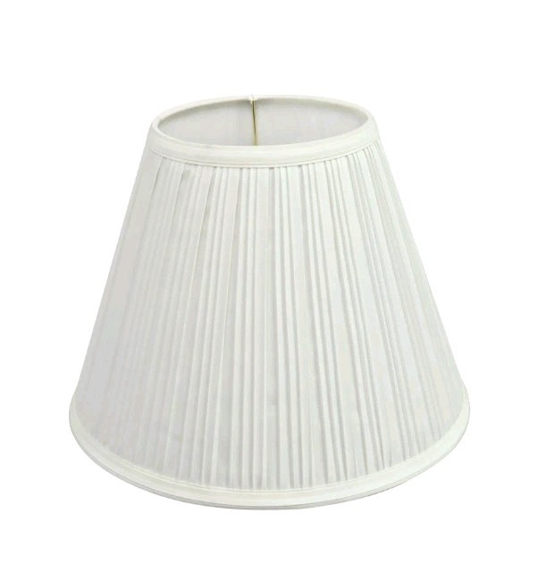 Aspen Creative 59126A Transitional Empire Shape Pleated Cotton White Lamp Shade gallery