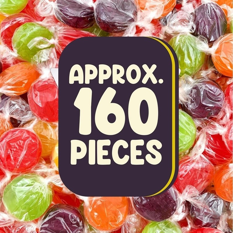 Assorted Fruit Flavored Buttons Discs Bulk Old Time Hard Candy (2 Pounds) gallery