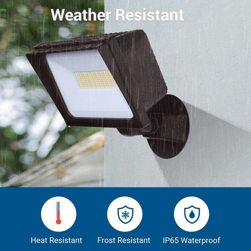 DEWENWILS Outdoor 65W LED Security Light 6670 LM Super Bright Flood Light 5000K gallery