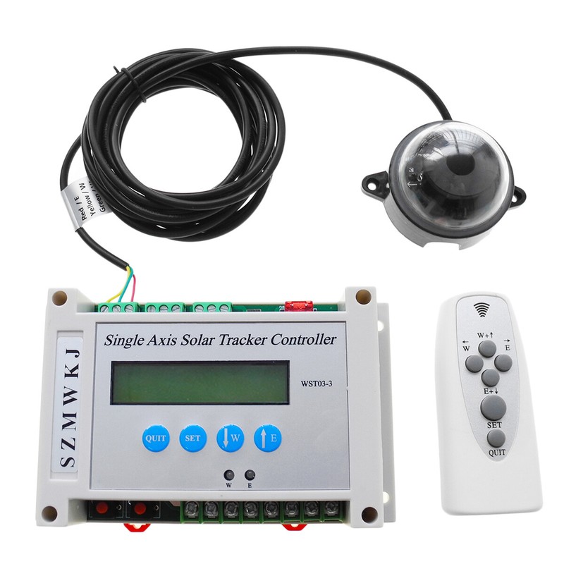 Complete 6000N Single Axis Solar Tracking System LCD PV Solar Panel Tracker Kits gallery