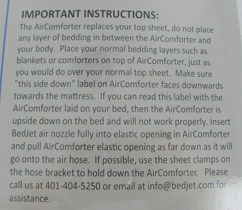BedJet Aircomforter Queen Sheet Dual Zone Temperature Control, BJ6QUEENAIR gallery