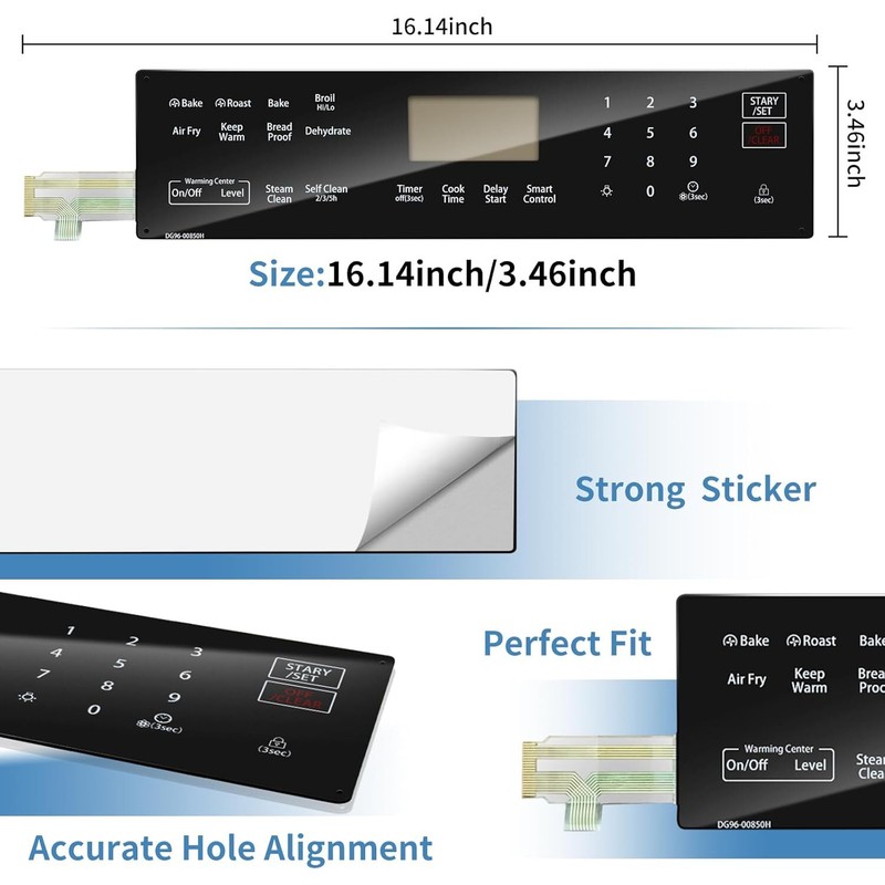 DG96-00850H Range Membrane Switch Touchpad Control Touch Panel Fit For Samsung gallery