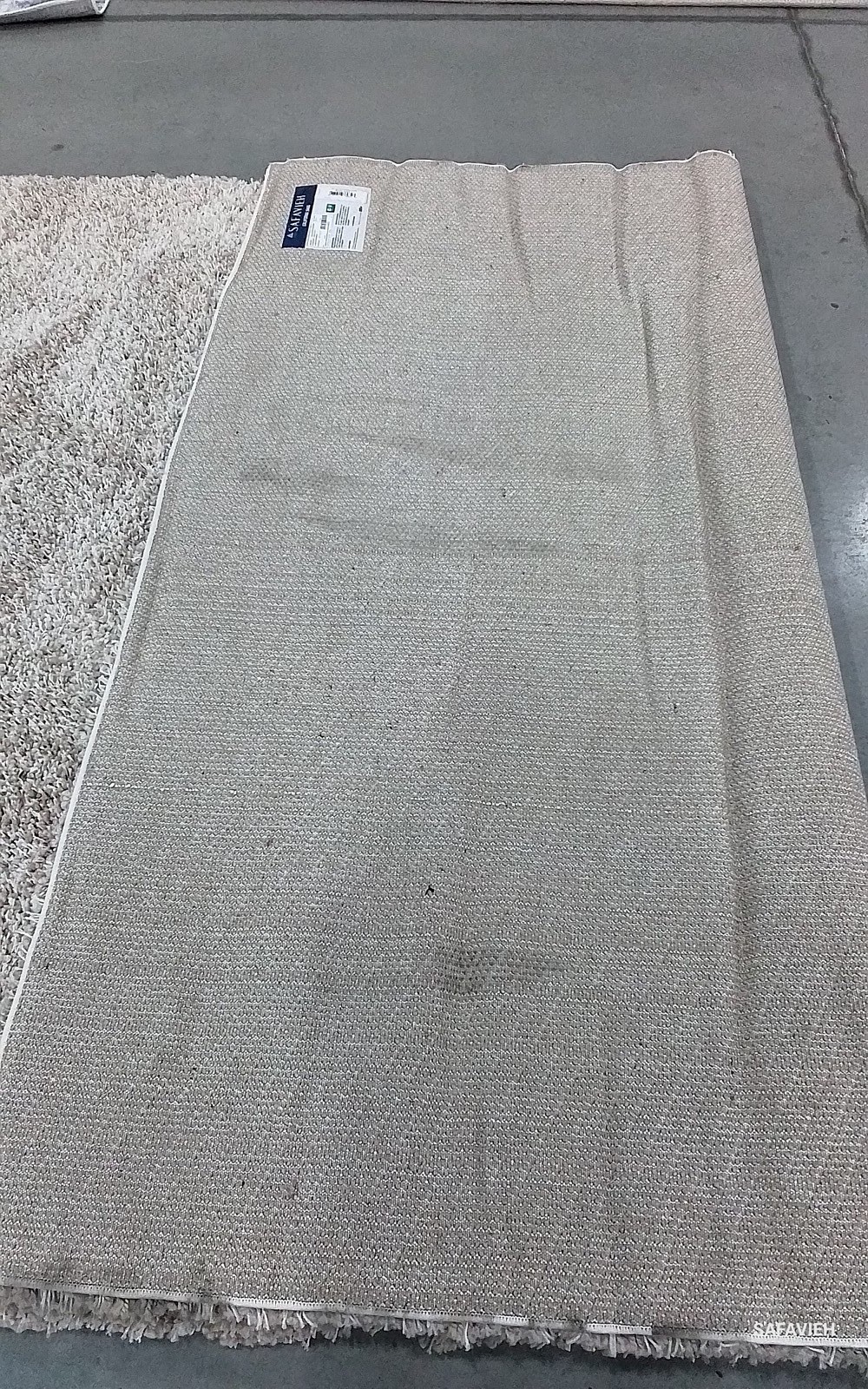 BEIGE 6'-7" x 9'-6" Back Stain Rug, Reduced Price 1172799484 SG151-1313-7 gallery