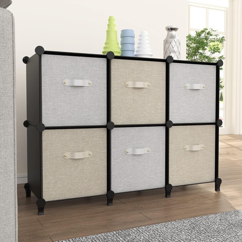 6-Cube Storage Organizer - Closet Shelf Bookcase Cabinets for Kids Home gallery
