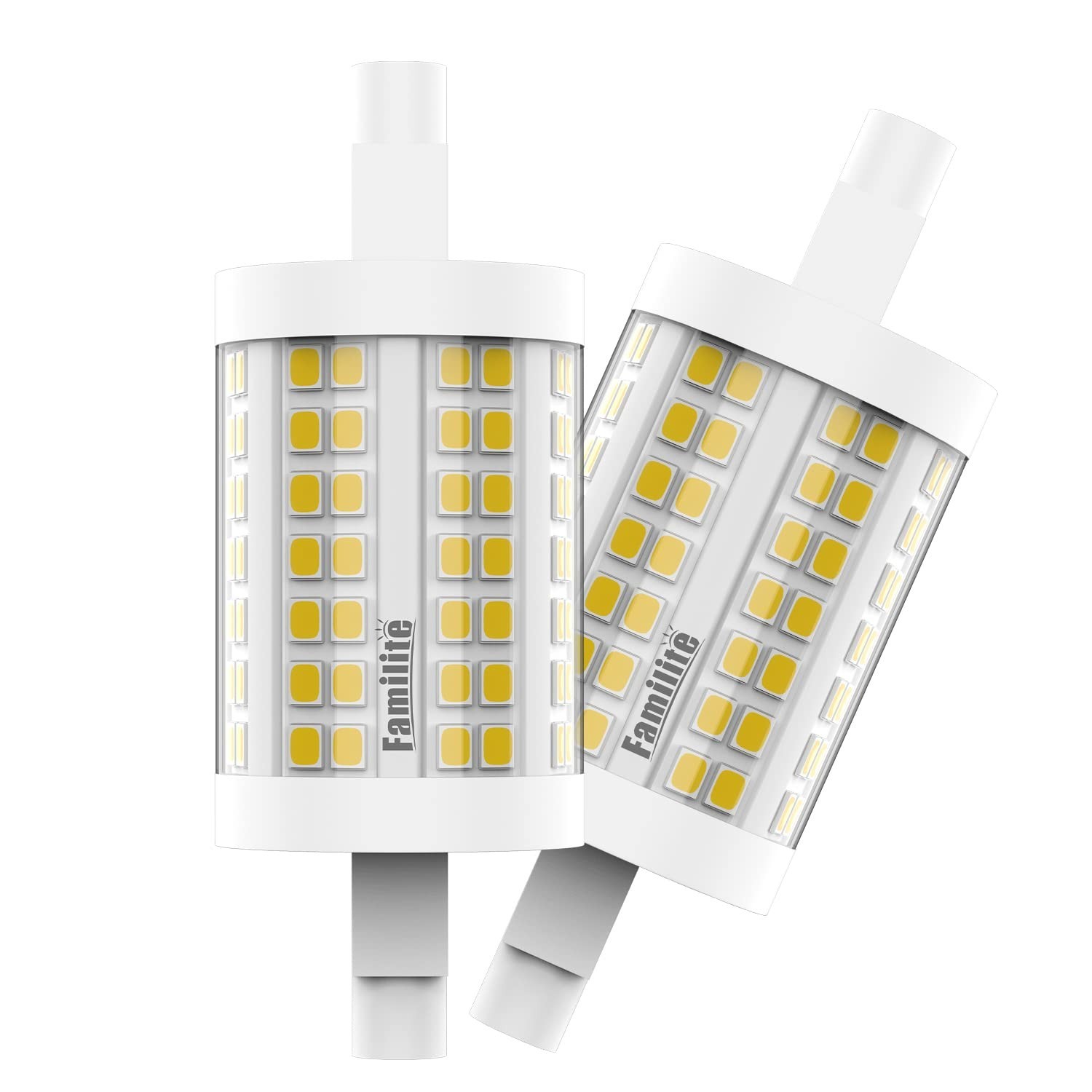 15W Dimmable R7S LED Bulb 78MM, 150W Halogen T3 Replacement, Warm White 3000K, 2 gallery