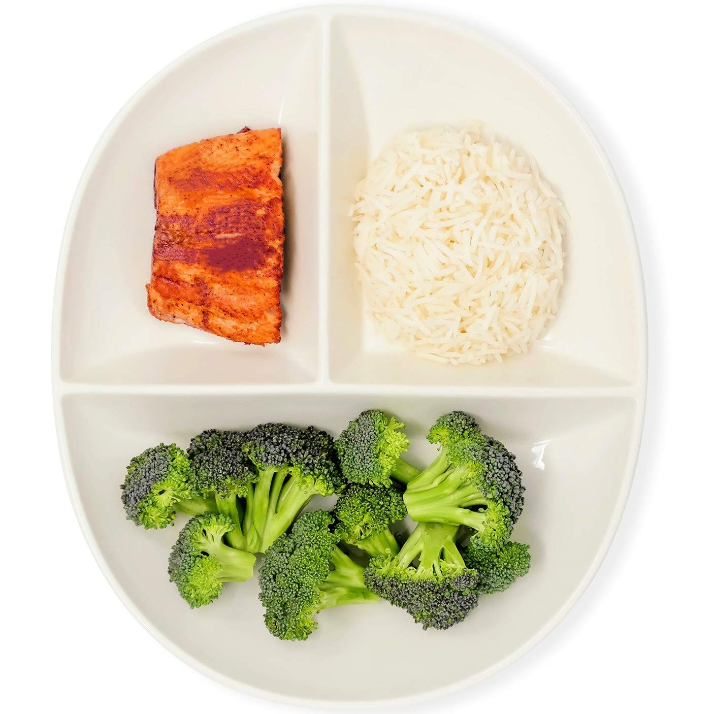 Portion Control Plate (PORCELAIN) for Adults for Healthy Diet gallery