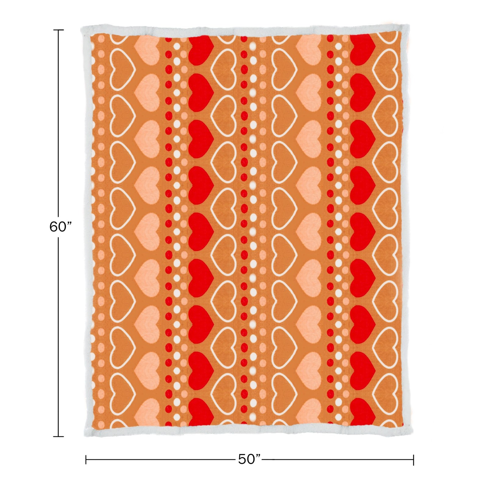 Lavish Home Reversible Fleece Blanket - 50-Inch X 60-Inch Machine-Washable gallery