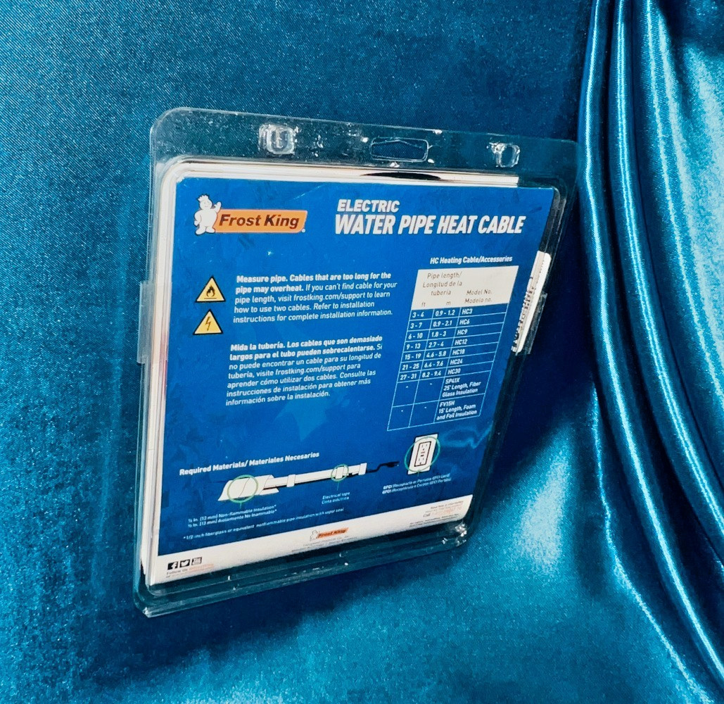 Frost King Electric Water Pipe Heat Cable - For Pipe Lengths: 21FT - 25FT - HC24 gallery