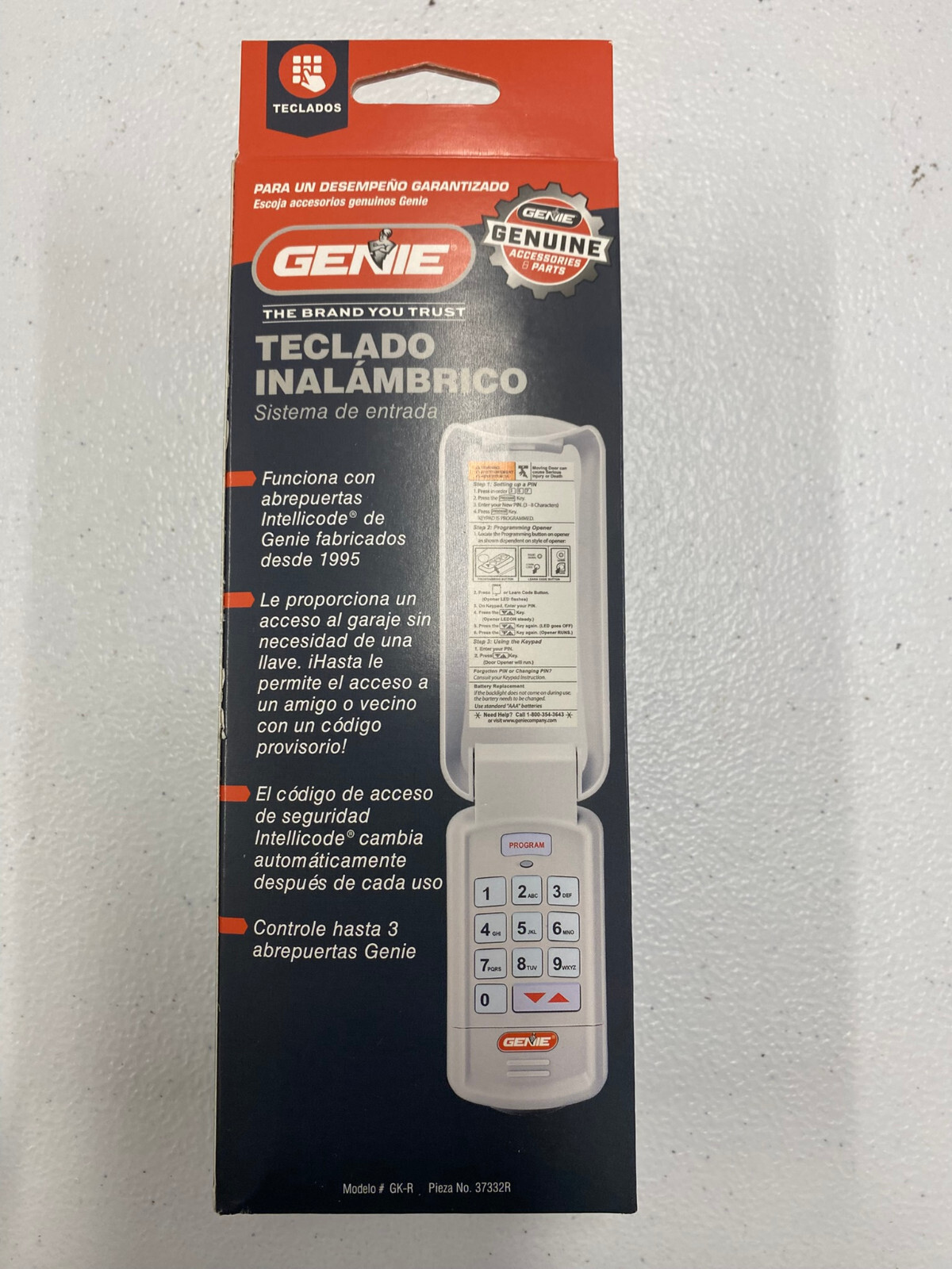 For Genie Garage Door Opener Remote Wireless Keyless Keypad Intellicode GK-R gallery