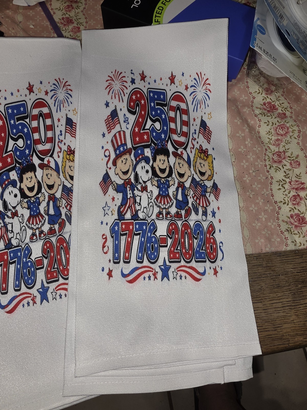 USA 250th Anniversary Kitchen Towels – 1776‑2026 Patriotic Peanuts‑Style gallery