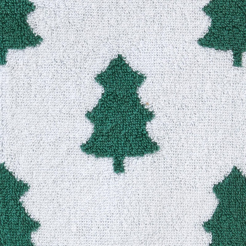 Reversible Pine Tree Design Bath Towel - Soft Cotton Luxury for All Ages gallery