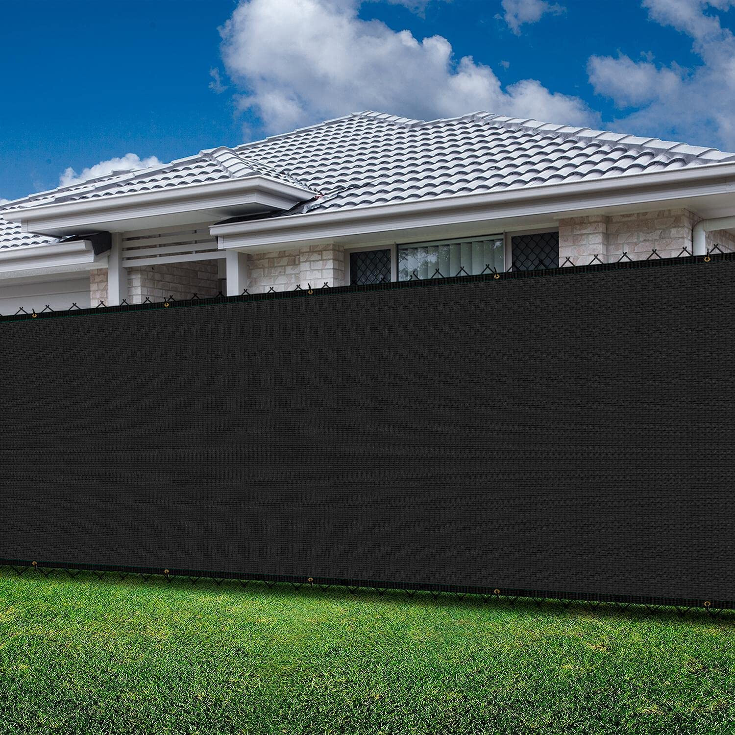 4' 5' 6' 8' Fence Privacy Windscreen Screen Black Shade Cover for Yard Outdoor gallery