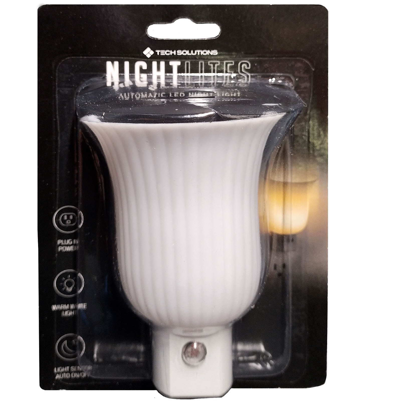 4 Plug in Night Lights, Auto On Off, Warm White LED, Dusk to Dawn Sensor 4 Pack gallery