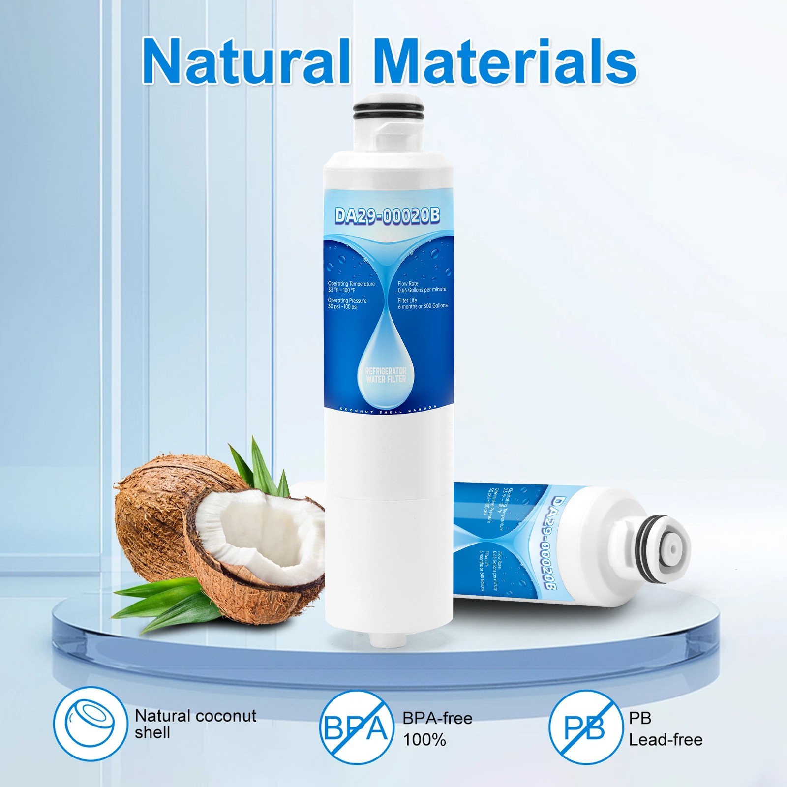UKF8001 Refrigerator Water Filter replacement for Maytag UKF8001AXX750 3 packs gallery