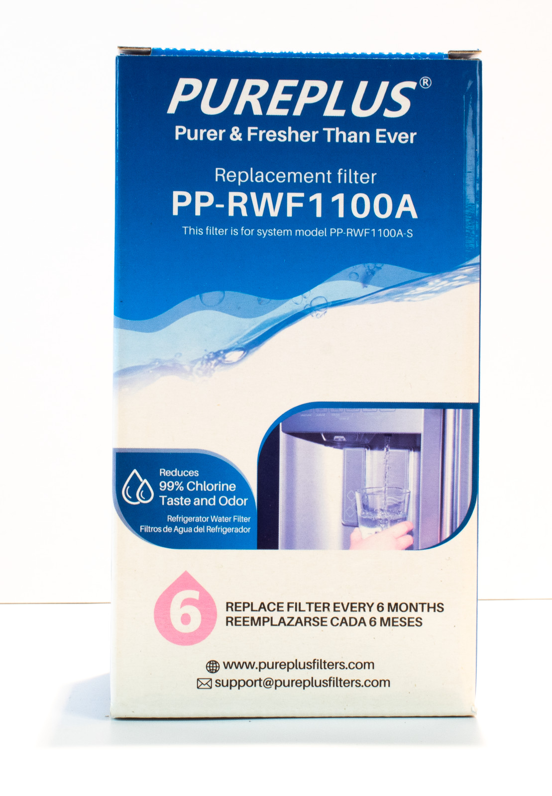 PUREPLUS Replacement Filter PP-RWF0100A Reduces 99% Chlorine Taste & Odor gallery