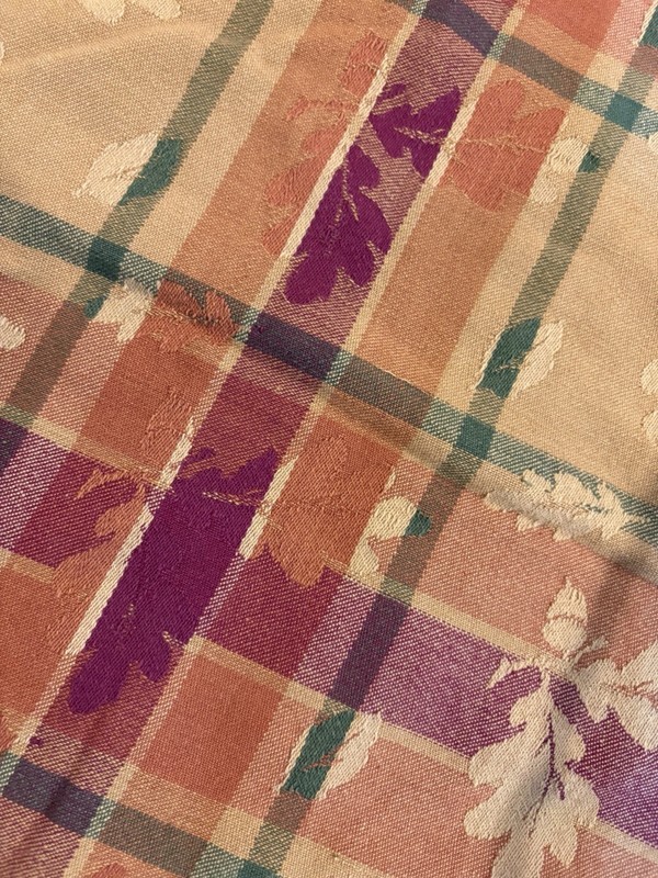 Rustic Leaf Pattern Tablecloth Autumn Fall 94 X 55 Inches Dining Decor Textile gallery