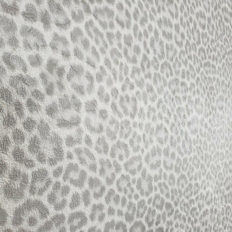 Wallpaper gray white silver metallic textured leopard cheetah animal skin fur 3D gallery