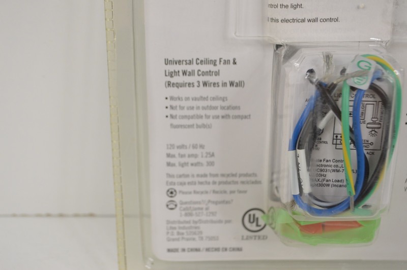 Harbor Breeze Universal Ceiling Fan & Light Wall Control #0130622 NEW SEALED gallery