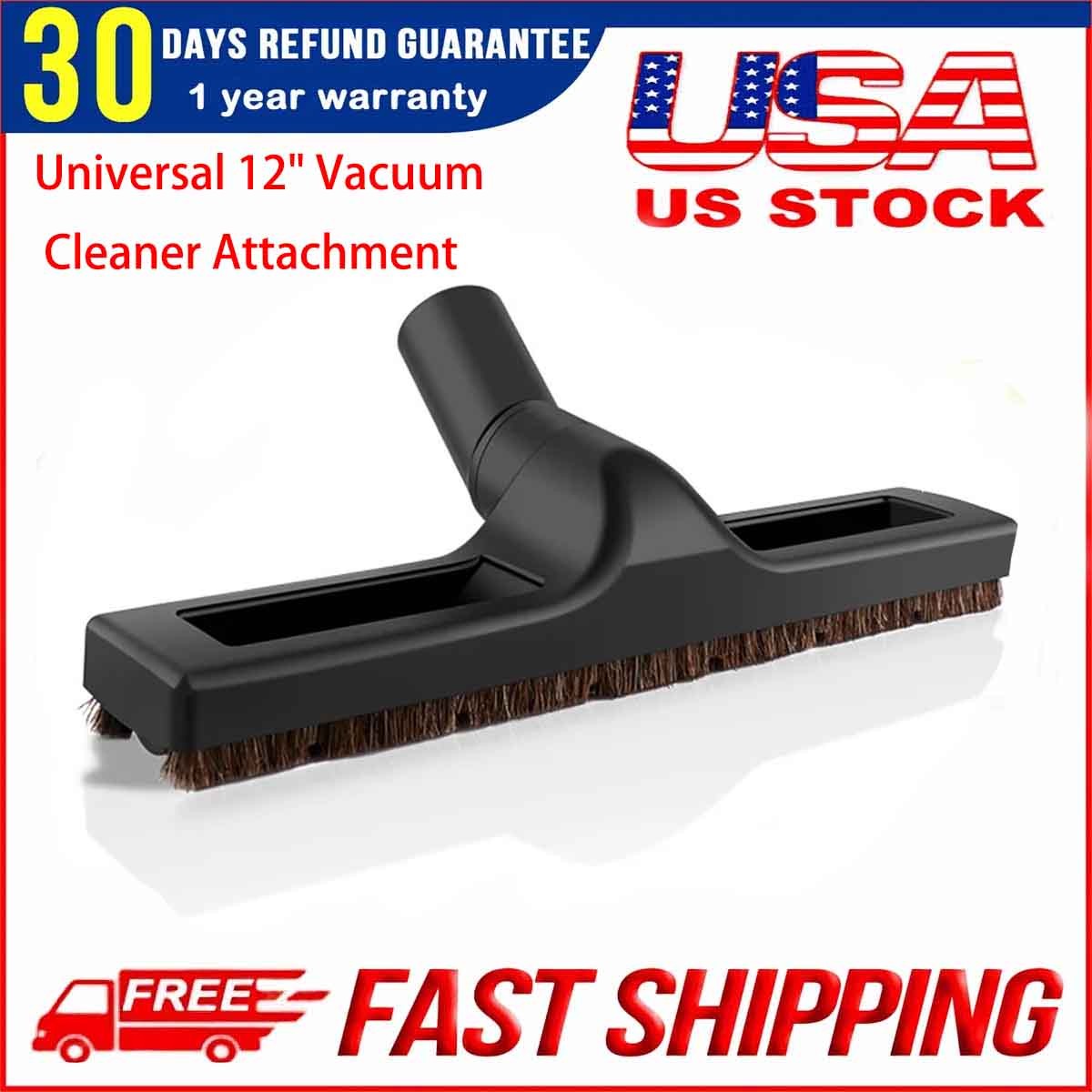 12" Universal Vacuum Cleaner Attachment Brush Floor Tool 1.25" 1-1/4" 32mm gallery