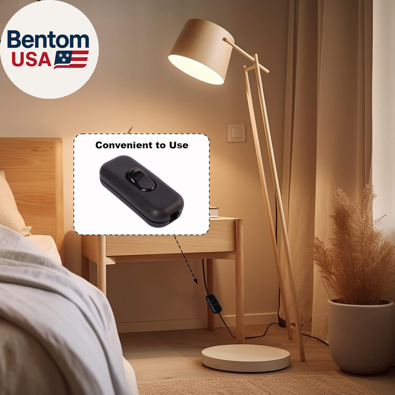 Inline Cord Switch On/Off Lamp Control Appliance Switch AC120V 10A, 250V 6A Suit gallery