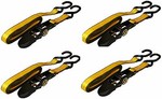 4-Pack 1 in x 15 ft Ratchet Tie Down 1500 LBS Break Strength 500 LBS Work Limit gallery