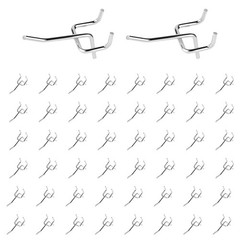 50Pcs 2″/5CM Pegboard Hooks Assortment Set, Metal Peg Board Hooks with 2.5mm …