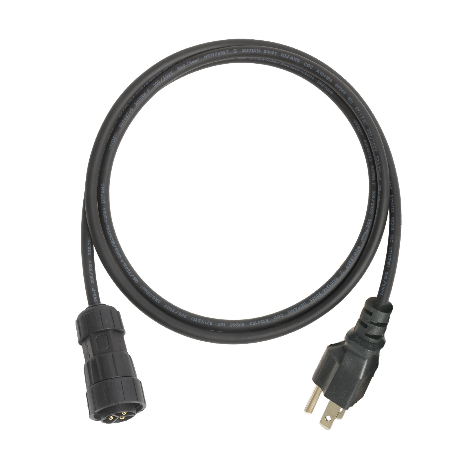 AC Plug Cable Solar Inverter M25 Waterproof Grid Tie Inverter Plug 1.5 meter gallery