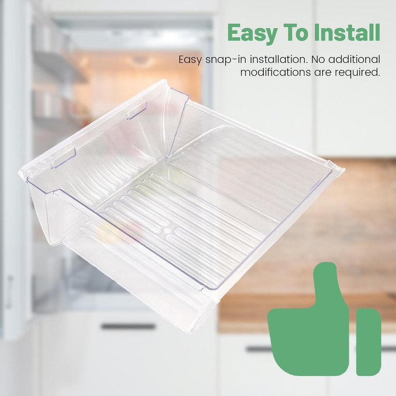 Upper Crisper Pan Compatible with Frigidaire Refrigerator 240351061 gallery