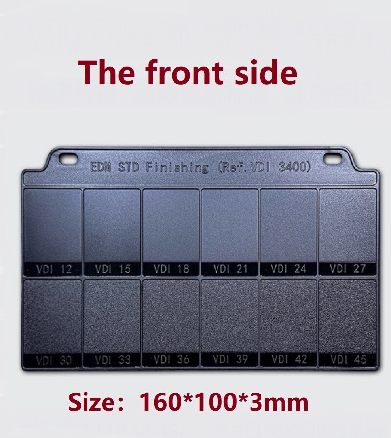 VDI3400 EDM pattern texture surface roughness smoothness comparison sample board