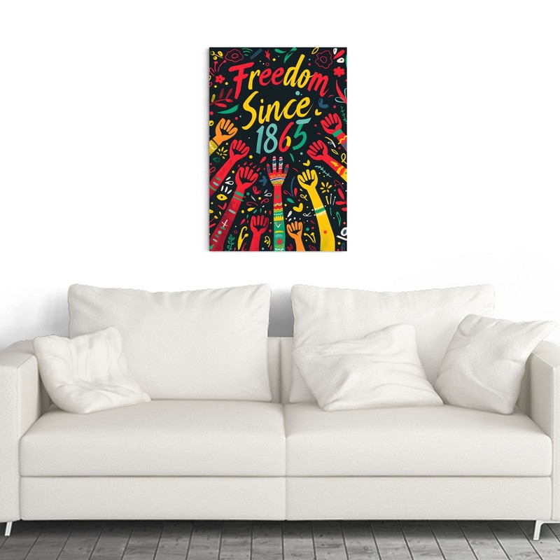 Juneteenth Freedom Since 1865 - Black History Month Graphic - POSTER 20"x30" gallery
