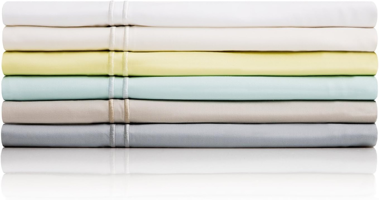 100% Rayon from Bamboo Sheet Set, Twin, White gallery