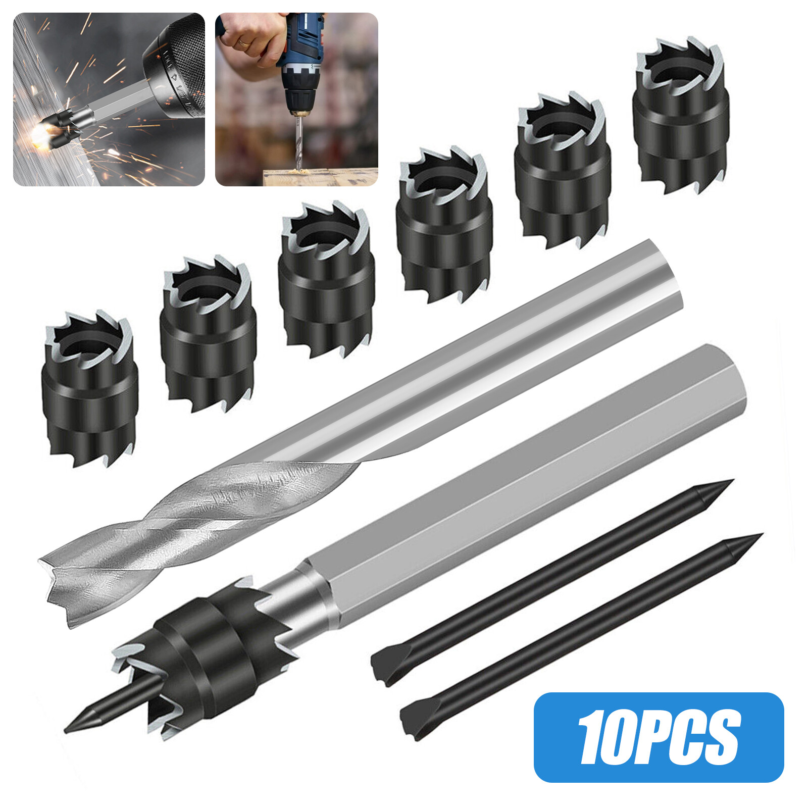 Double Sided 3/8-Inch Spot Weld Cutter Remover Drill Bit Welder Cut Rotary Kit gallery