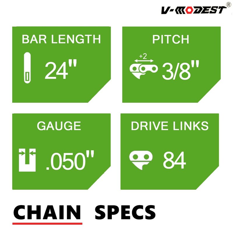 Replace 24" Oregon 72EXL084G Full Chisel Chainsaw Chain 3/8" .050" Gauge 84DL gallery