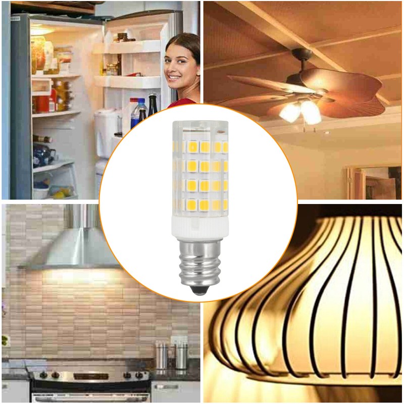 5Pcs E12 7W LED Corn Bulb Light Candelabra Ceiling Fan Lamp Daylight White 6500K gallery