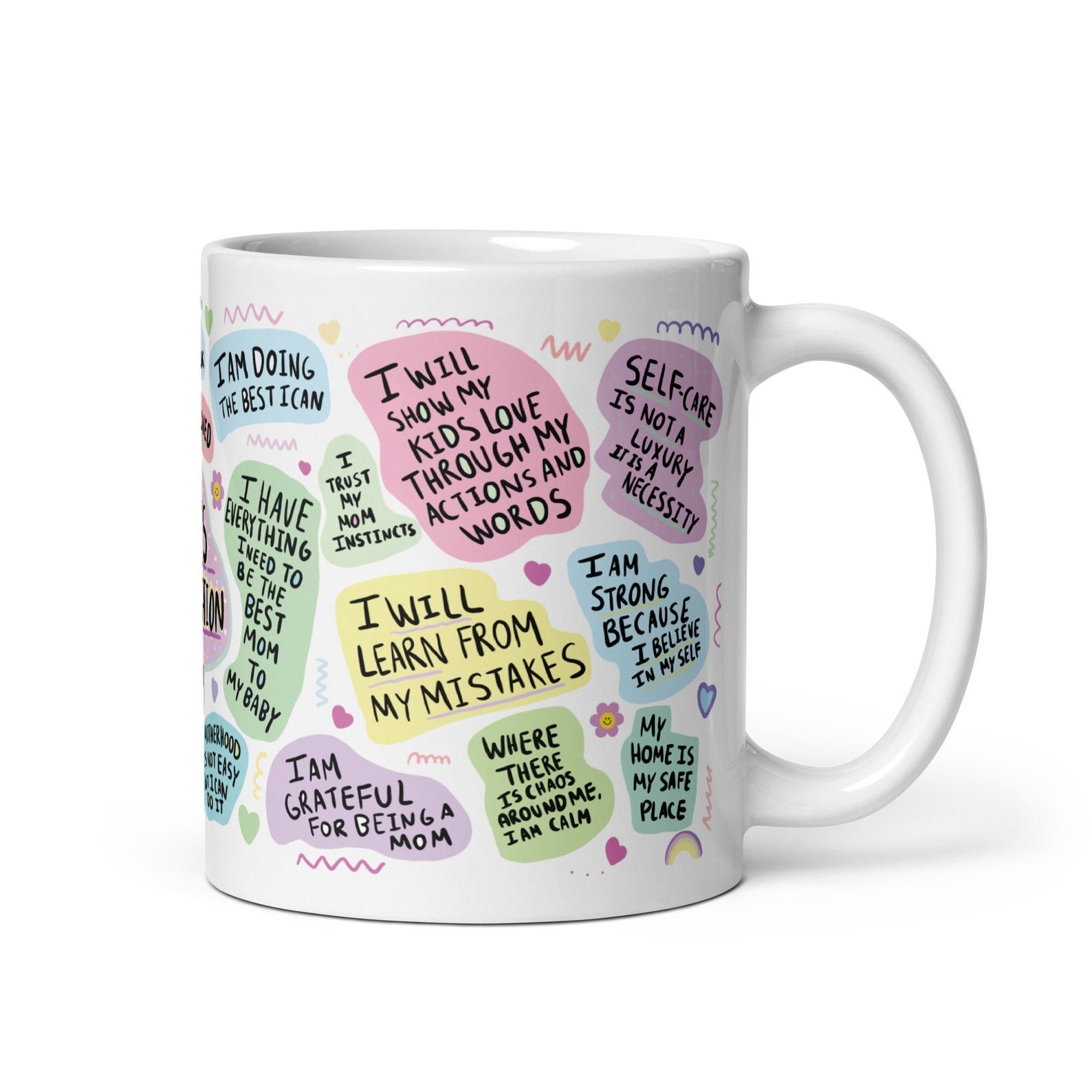 Mom Daily Affirmation Mug, Mom Coffee Cup, Mother's Day Mug 11oz 15oz gallery
