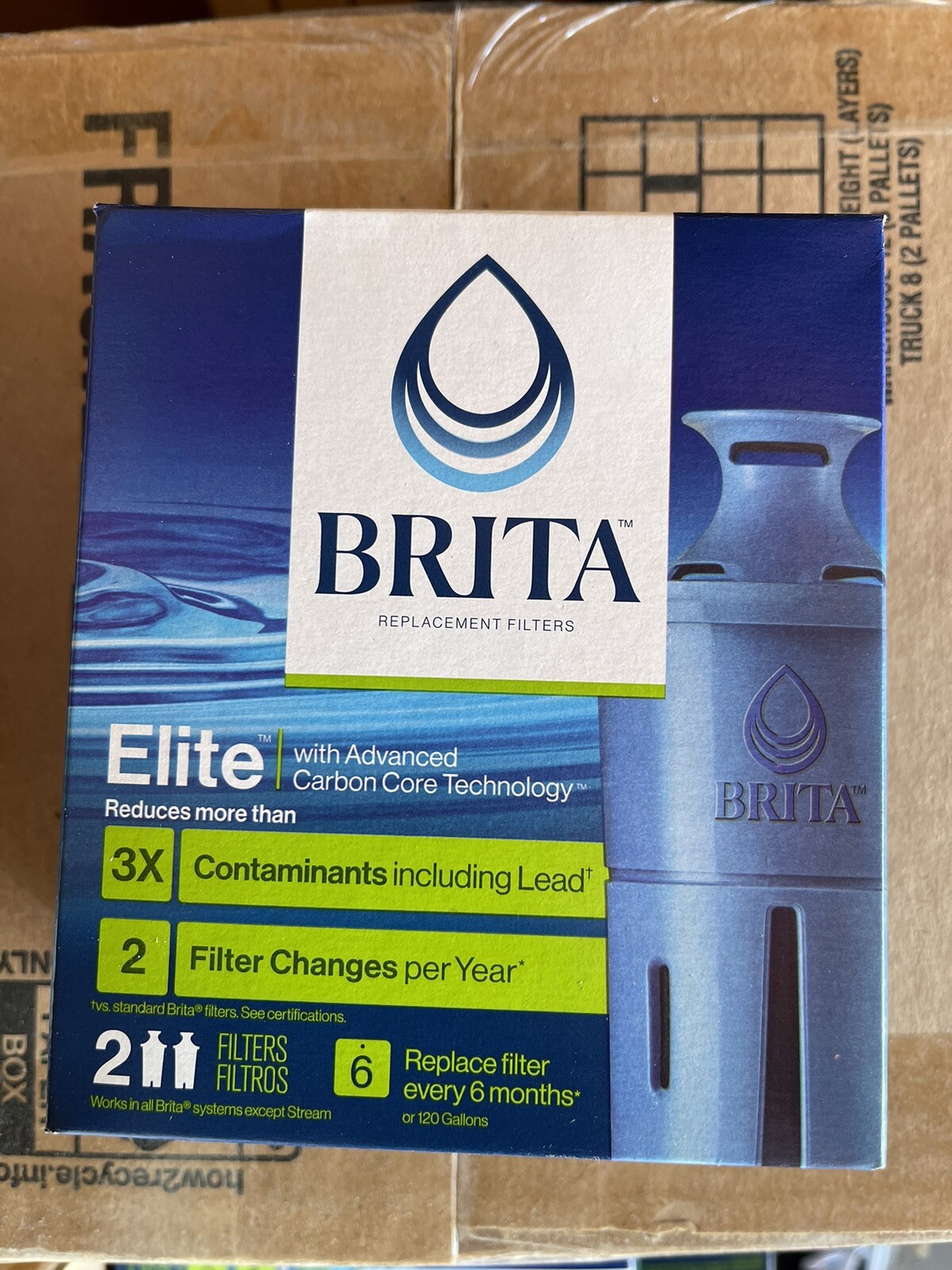 Brita Longlast Replacement Filters for Pitchers Dispensers - 2 Count gallery