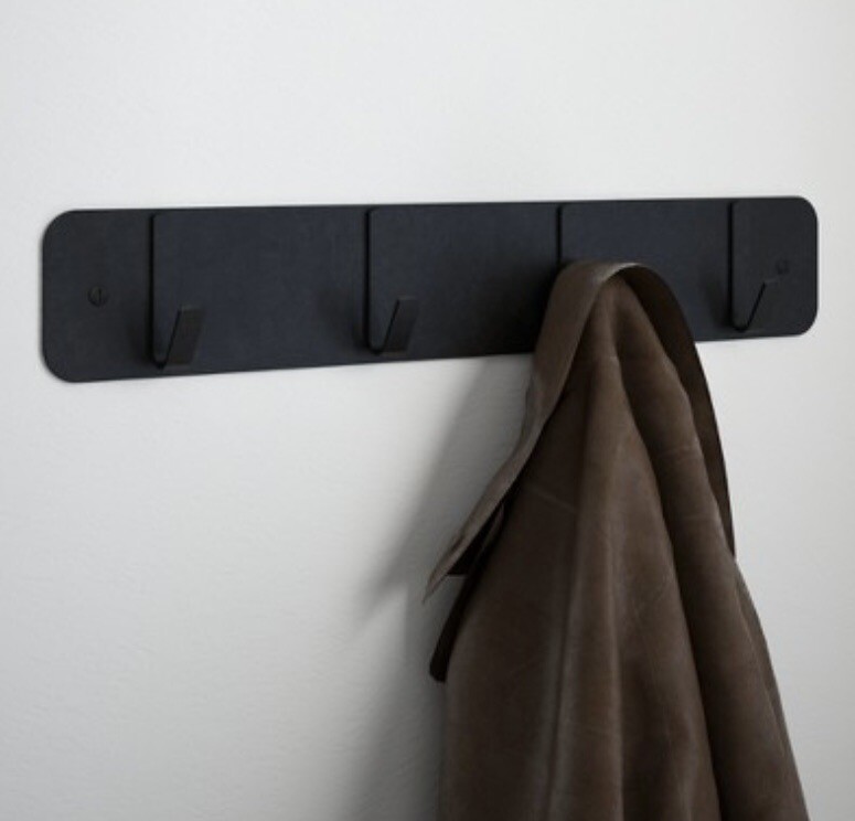 Project 62 Semplice Decorative Hook Rail Wall Hanger Black 4 Hooks gallery