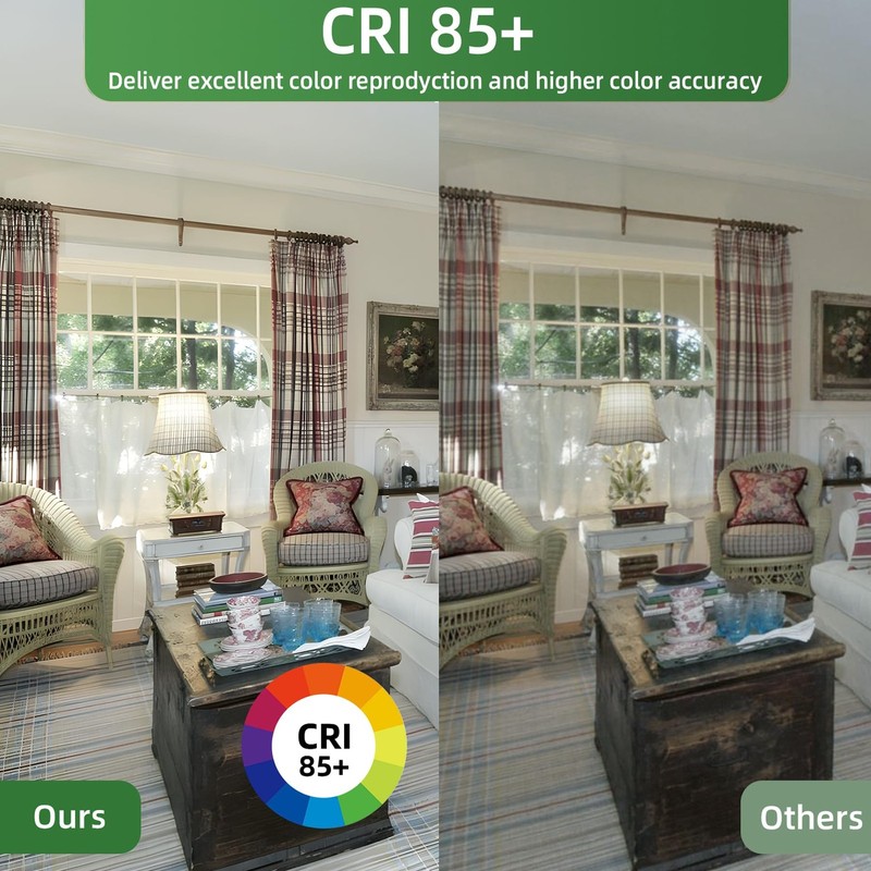A19 LED Light Bulb, 100 Watt Equivalent LED Bulbs, 5000K Daylight White, 1500... gallery