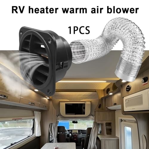 360 Degrees 75mm Rotatable Warm Air Vent Outlet Car Heater Duct Hose 75mm 1PCS gallery