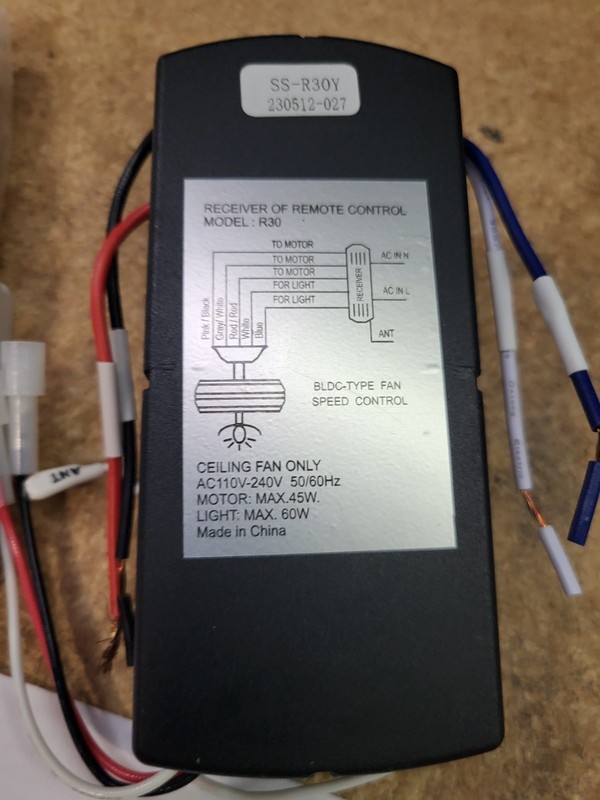 Ceiling Fan Lamp Light Remote Control Receiver Kit gallery