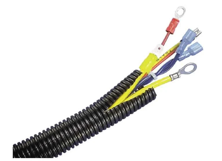 100 Ft 1/8" Split Wire Loom Conduit Polyethylene Tubing Black Color Sleeve Tube gallery