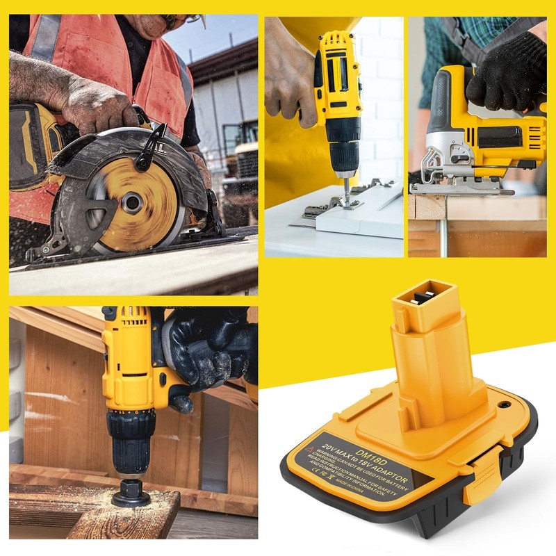 DM18D Converter Compatible with Dewalt 20V Battery & Milwaukee 18V Battery gallery