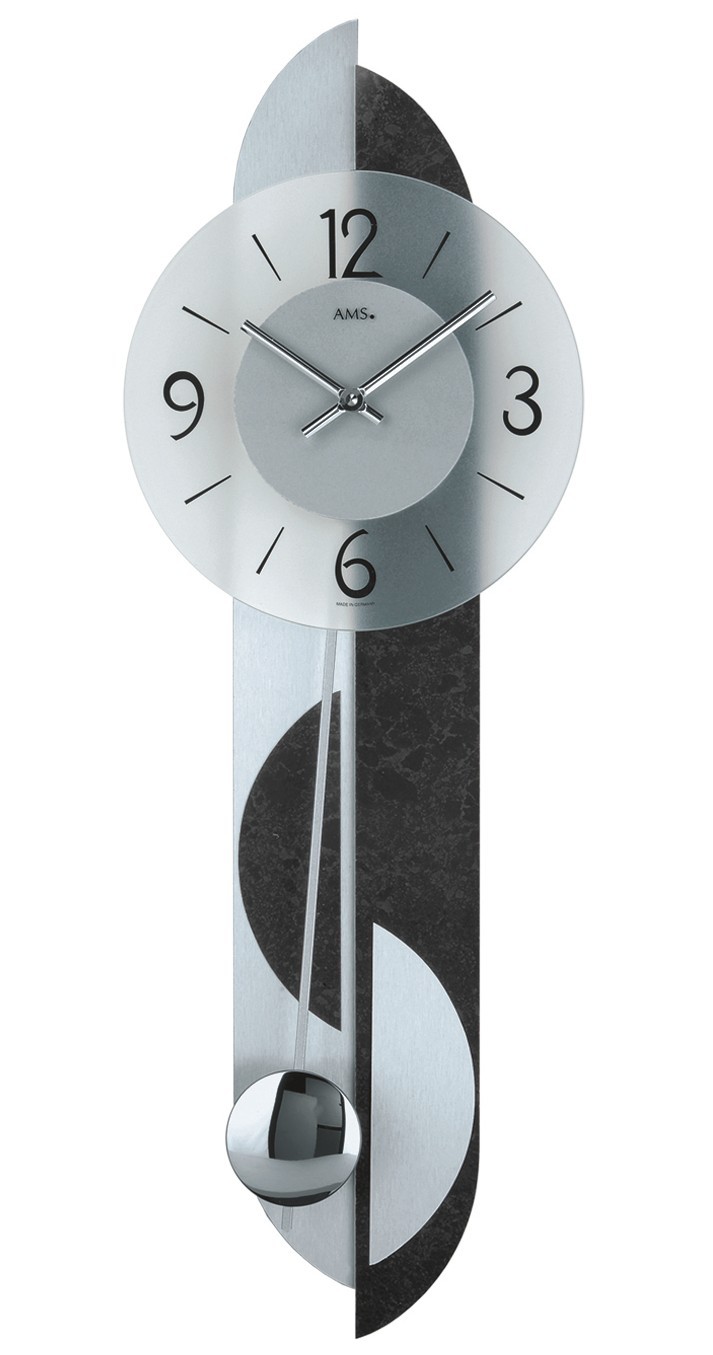 Modern Wall Clock with Quartz Movement by AMS gallery