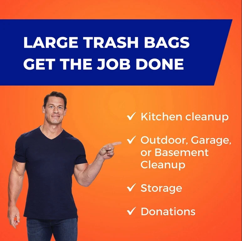 3 Pack Hefty Ultra Strong Drawstring Trash Bags, Unscented 33 gal., 90 ct. gallery