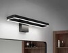 Hinge LED modern bathroom vanity light 3 CCT black gallery