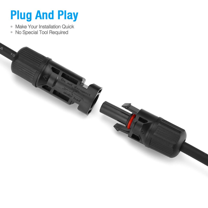 Solar Panel Connectors Y Branch Parallel Adapter Cable Wire Plug Tool Kit B6 gallery