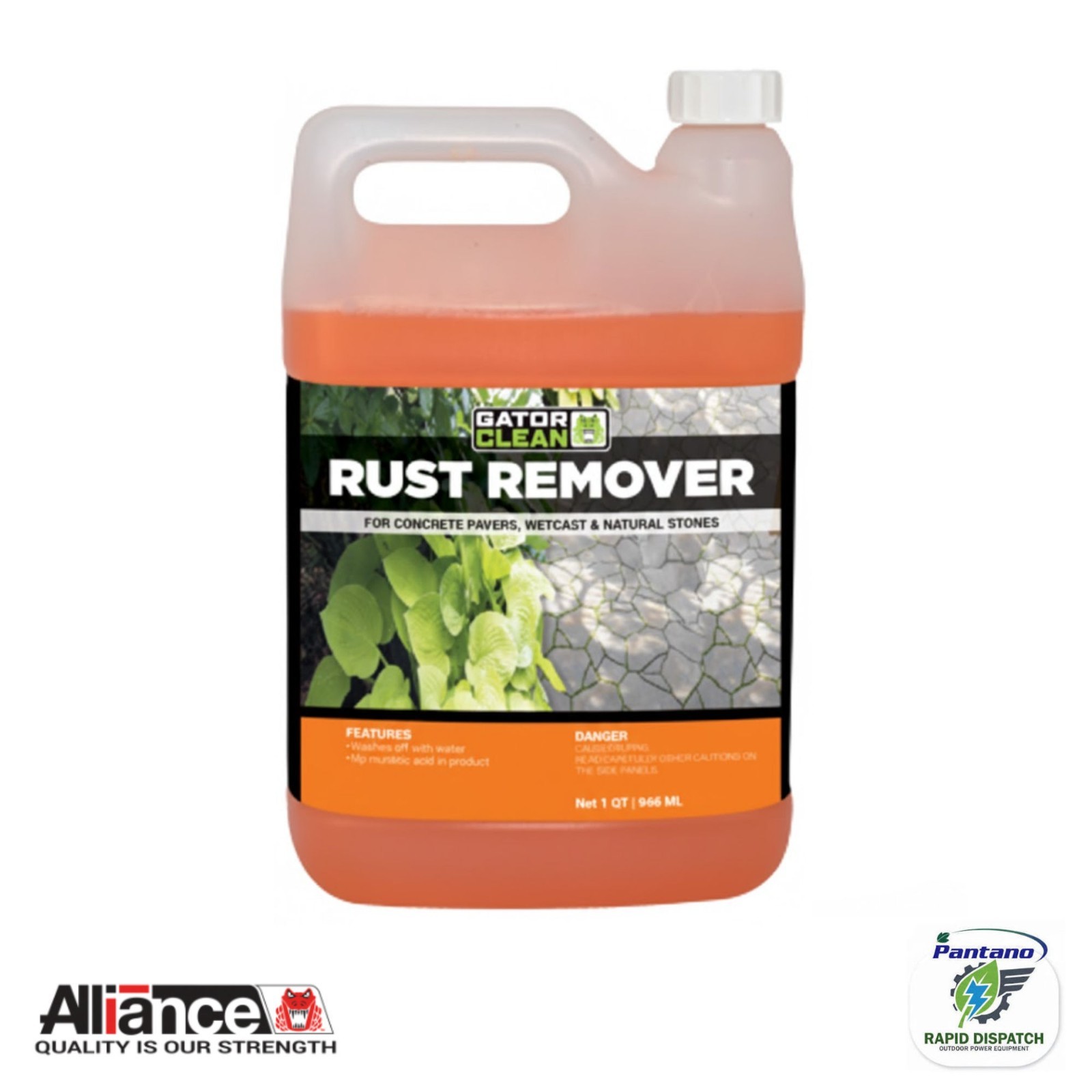 Gator Rust Remover Concrete Pavers & Natural Stone 1QT Alliance Gator Cleaner gallery