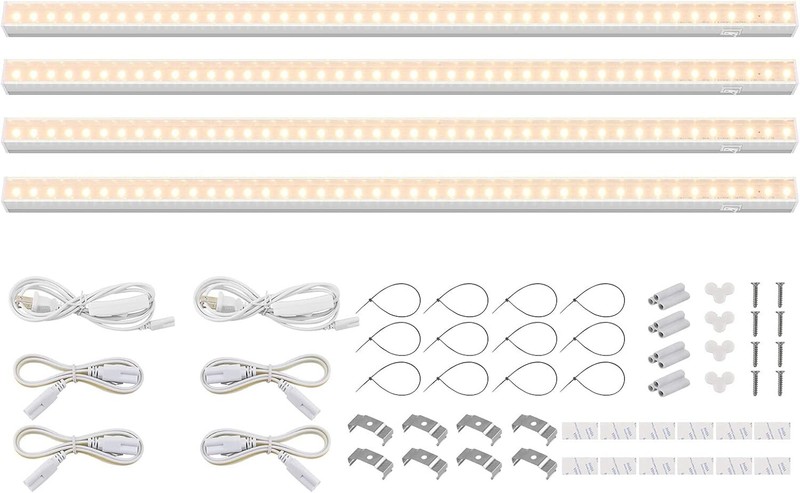 Highly Efficient Yellow LED Grow Lights, 40W 4-Pack - Ideal for Plant Growth gallery