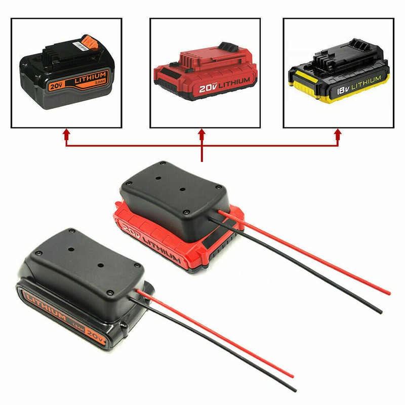 Battery Adapter for Porter Cable 20v Max Dock Power Connector 12 Gauge Robotics gallery