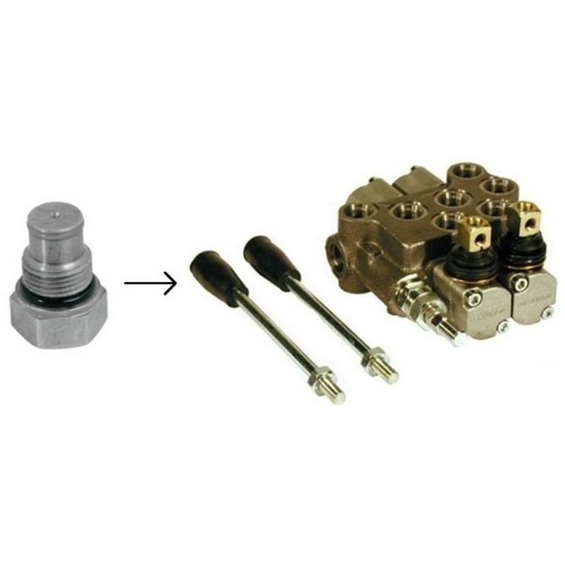 Closed Center Plug Hydraulic Monoblock Spool Valve Fits John Deere gallery
